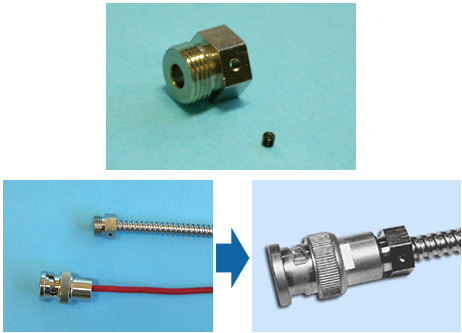同軸BNC直付けタイプ　BND　プロテクトコネクタねじ込み式