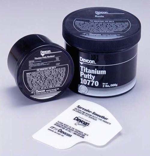 耐蝕・耐磨耗補修剤　デブコン　チタニウムパテ 0.9kg