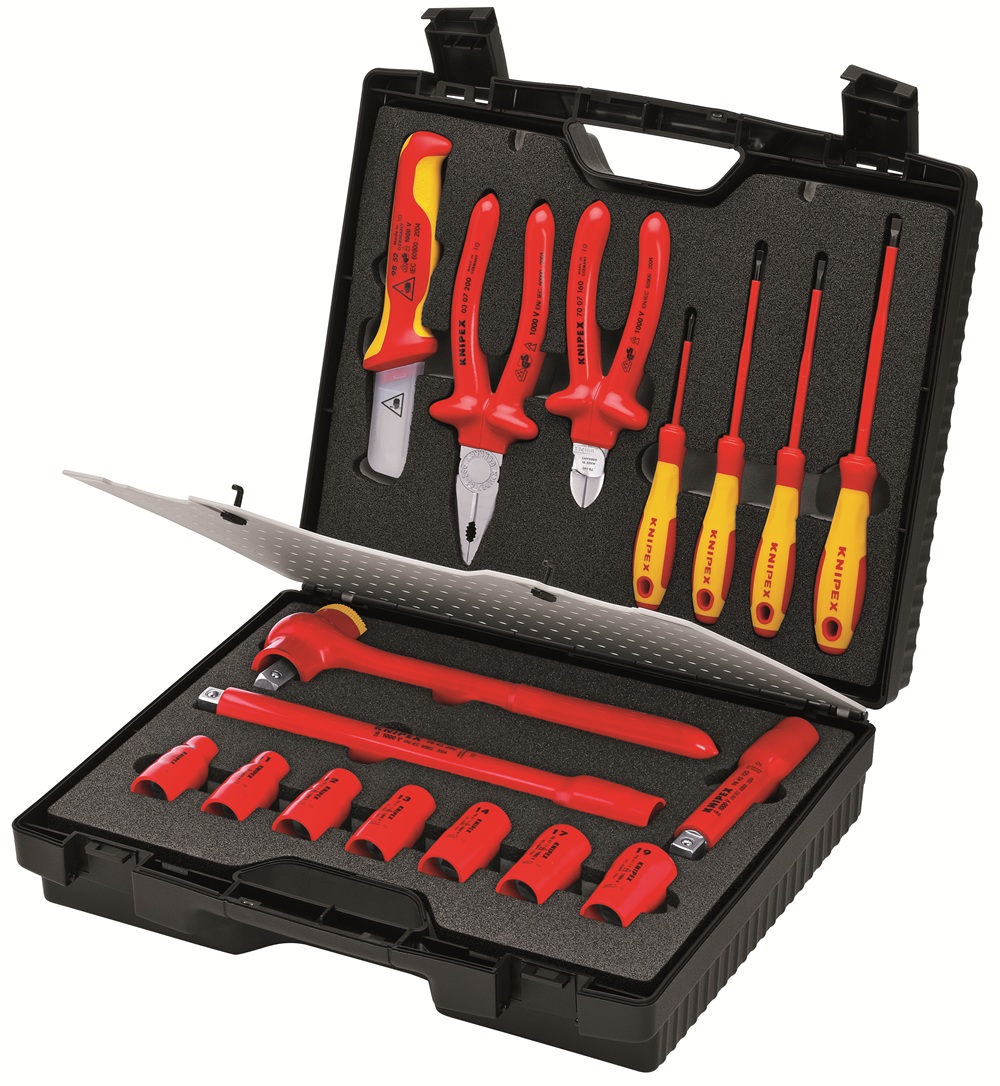新品！　ＫＮＩＰＥＸ　絶縁工具セット箱 絶縁工具セット＜98 99 11＞ | クニペックスツールズジャパン