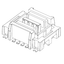 Board-to-board connector parallel connection BtoB '10127B'