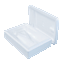 EPS cooler container for four-sided bottles (expanded polystyrene)