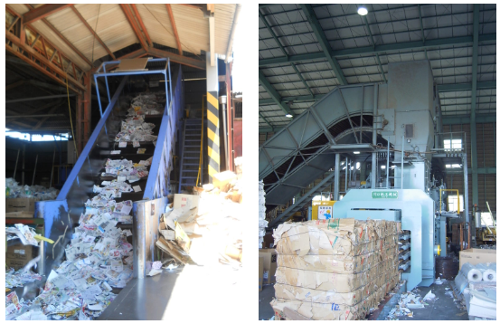 古紙業・産廃業者向け　オートマチックベーラー（圧縮梱包機）