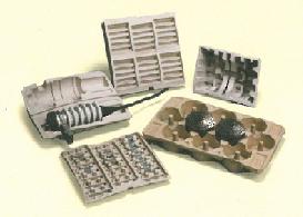 緩衝材(古紙リサイクル包装)　「パルプモウルド」