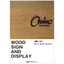 木製/木工 サイン＆ディスプレイ カタログ