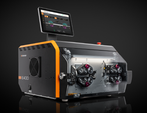 ベルトドライブで高精度 E400 全自動電線切断ストリップ装置