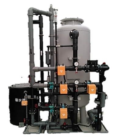 自動多弁式軟水装置
