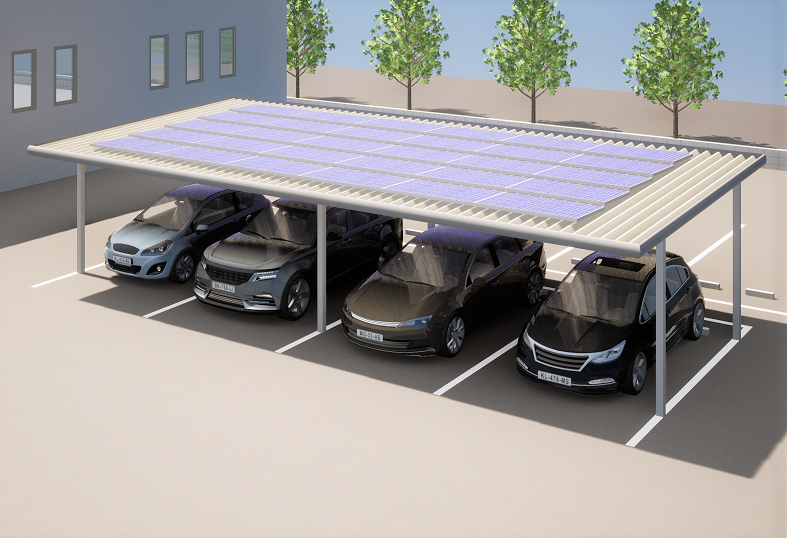 カーポート『ヘリオスポート・スタンダードタイプ 連結モデル』