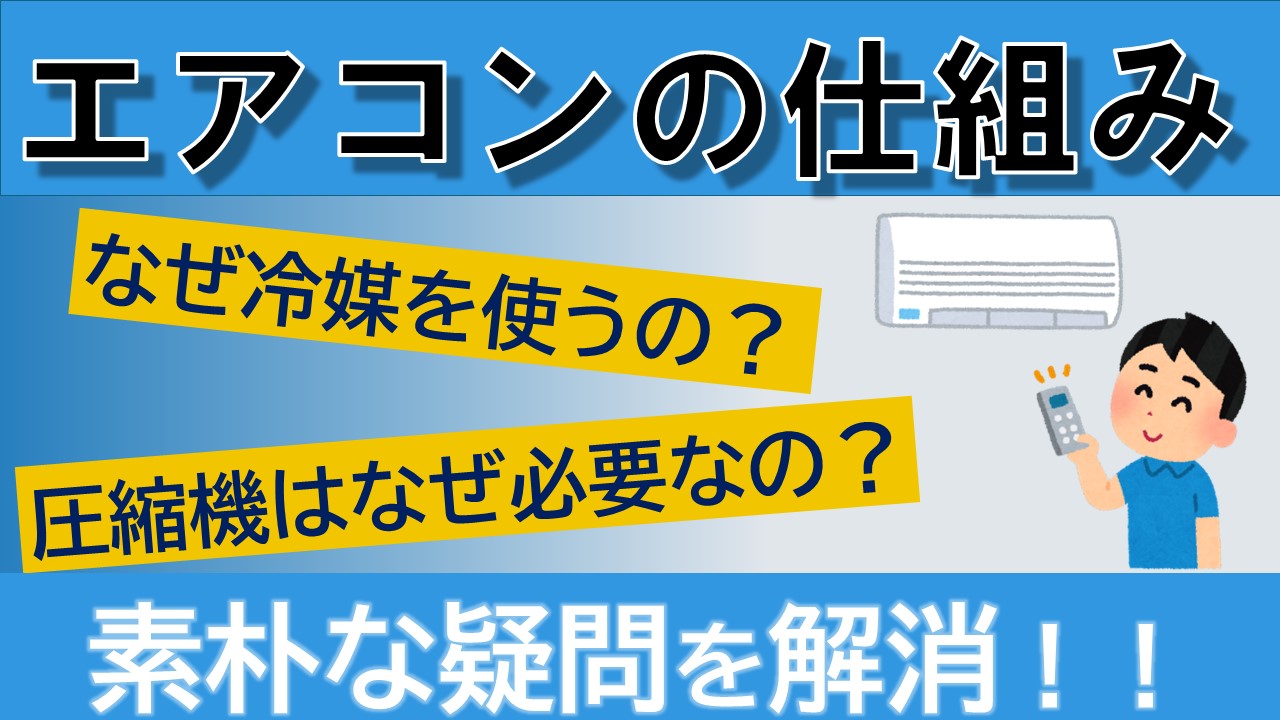 【動画資料】エアコンの仕組み　何で冷房は涼しいの？