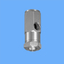 Atomizing nozzle compatible with spray dryers that is resistant to clogging.
