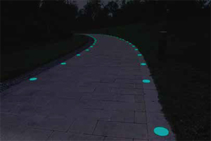 セラミック蓄光タイル