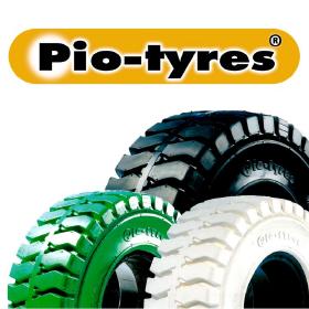 フォークリフト用ノーパンクタイヤ『パイオタイヤ』