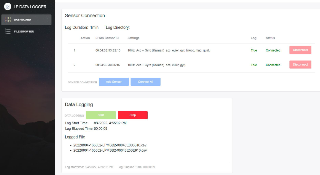 LP Data logger＜使い方＞