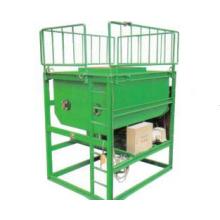 緑化基盤材・チップ材　攪拌定量供給装置