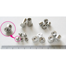 【切削加工　圧入インサート事例】／スペーサー関連部品