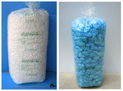 生分解性バラ緩衝材『SEフォーム Aタイプ』