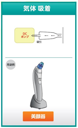 美顔器向け 吸引フェイスマッサージ ダイヤフラムポンプ 気体用