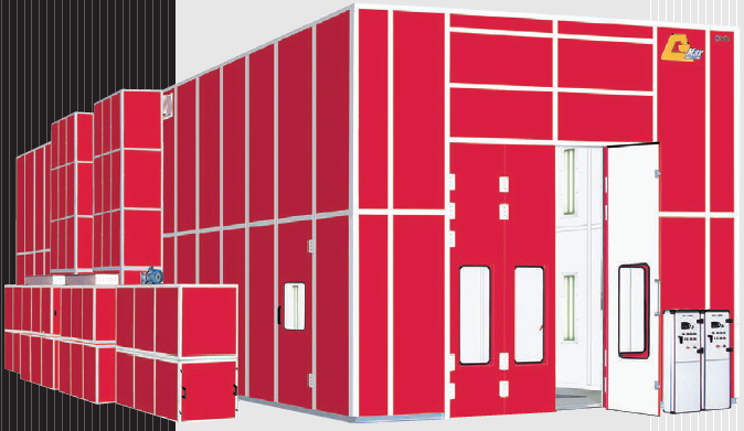 大型車両(バス・トラック)塗装ブース『ジーマックス』 高瀬塗料