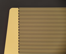 くし形電極加工（オーダメイドでパターンチップを作成します）。