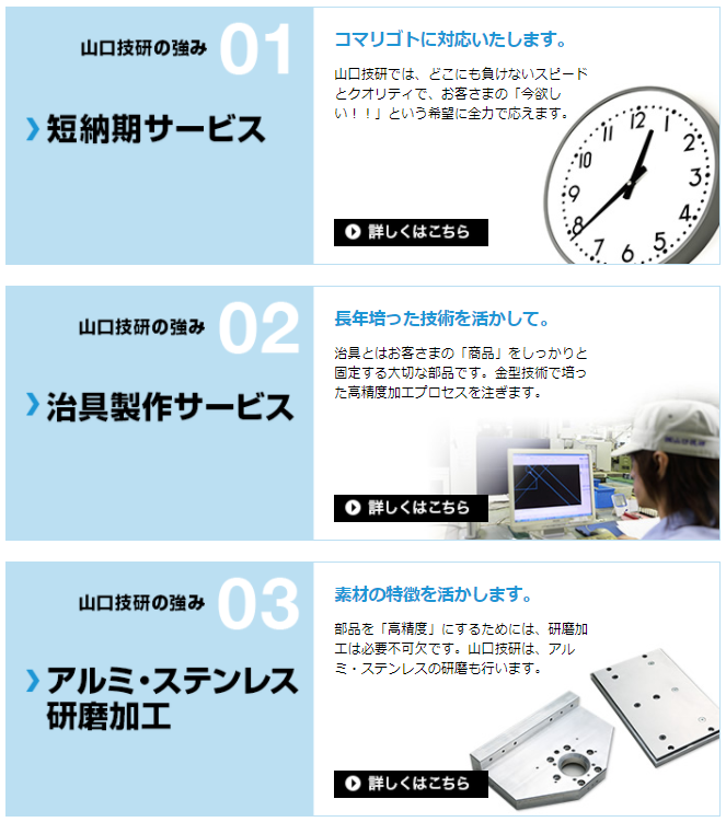 株式会社山口技研　3つの強み