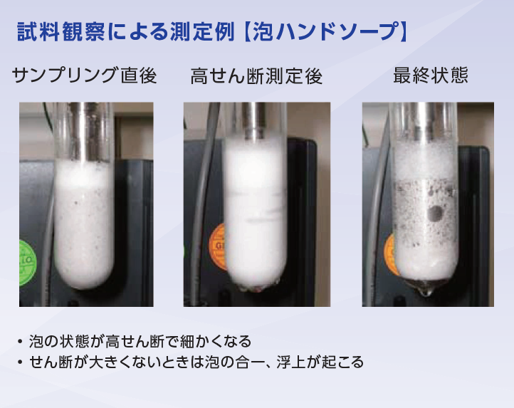 【粘弾性測定事例】泡ハンドソープ