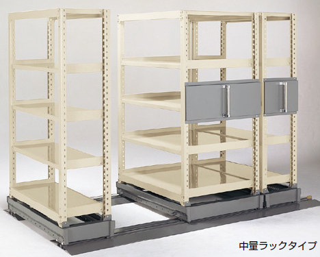 移動ラック・書架・物品棚　軽量ラックL型 8段 サングレー 120-45-240 品番 E05326A5 イナバ 稲葉 軽量移動棚│移動棚│金剛工業