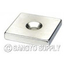 Neodymium magnet with square plate screw hole