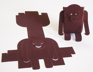 【静電植毛の活用事例】ペーパーク ラフト