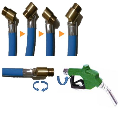 給油用ノズル　手元軽量スイベル