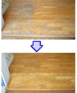 『貼るだけ簡単！フロアコーティング』