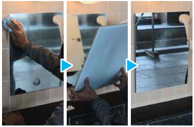 入浴施設用鏡『リニューアル樹脂ミラー』