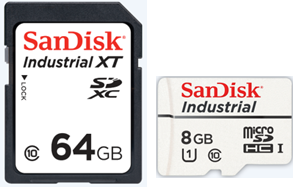 サンディスクの産業用 SD/microSDカード