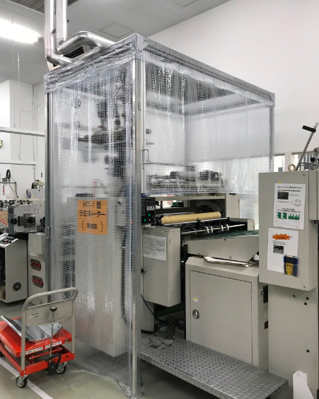 【施工実績】カーテン開閉型のクリーンブース