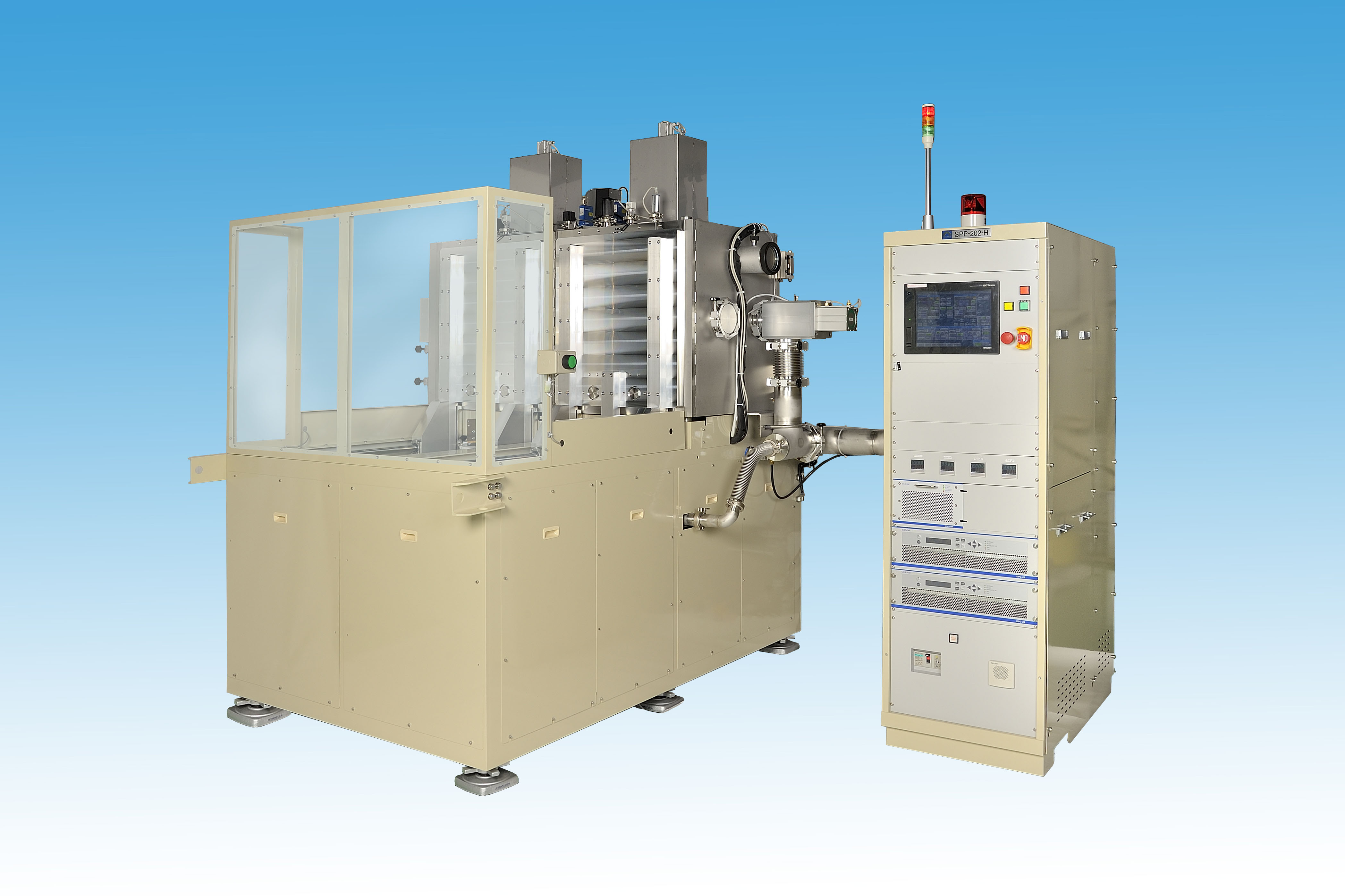 射出成形機連動型高速スパッタ・重合システムSPP-SERIES