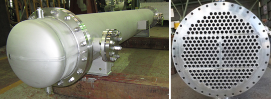 多管式熱交換器（シェルアンドチューブ）