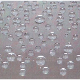 撥水撥油コーティング剤　接触角　水120.8&deg;　油77.5&deg;　