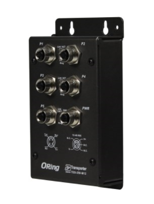 【鉄道/M12コネクタ/管理スイッチハブ】TES-250-M12