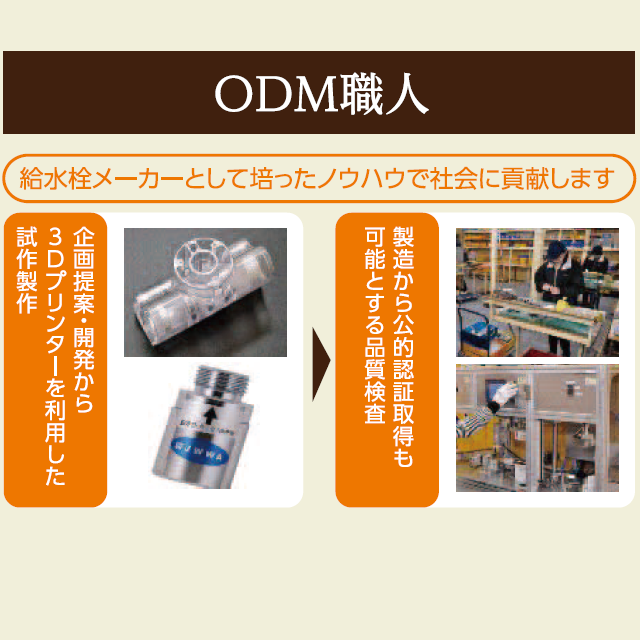 ODM／OEMなら！ODM職人「杉山バルブ製作所」