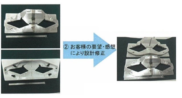 3Dプリンター及び手作りサンプルの活用
