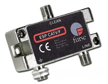 『TVアンテナ線、CATVライン用サージ・プロテクタ』