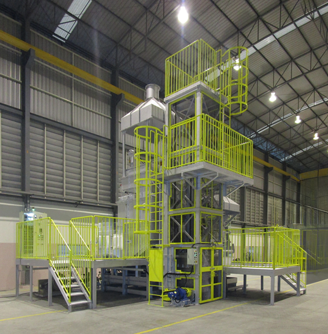 アルミ集中溶解炉 STMシリーズ【独自の脱ガス室構造で燃費向上】