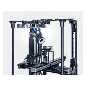 High-speed visual inspection of complex shapes and tapped holes in aluminum die-cast parts.