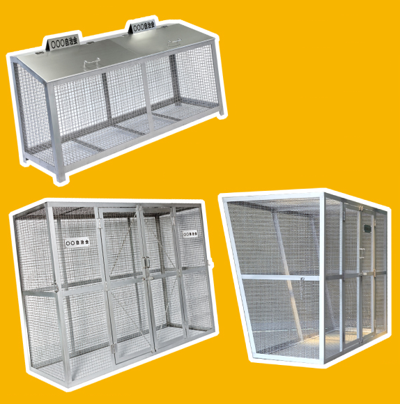 カラスやネコの被害対策に！『ステンレス製ダストボックス』