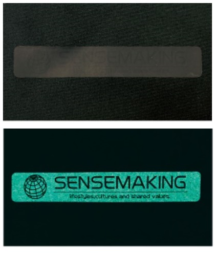 繊維への転写プリント『蓄光』