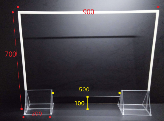 アクリル飛散防止板【カウンターシールド３】
