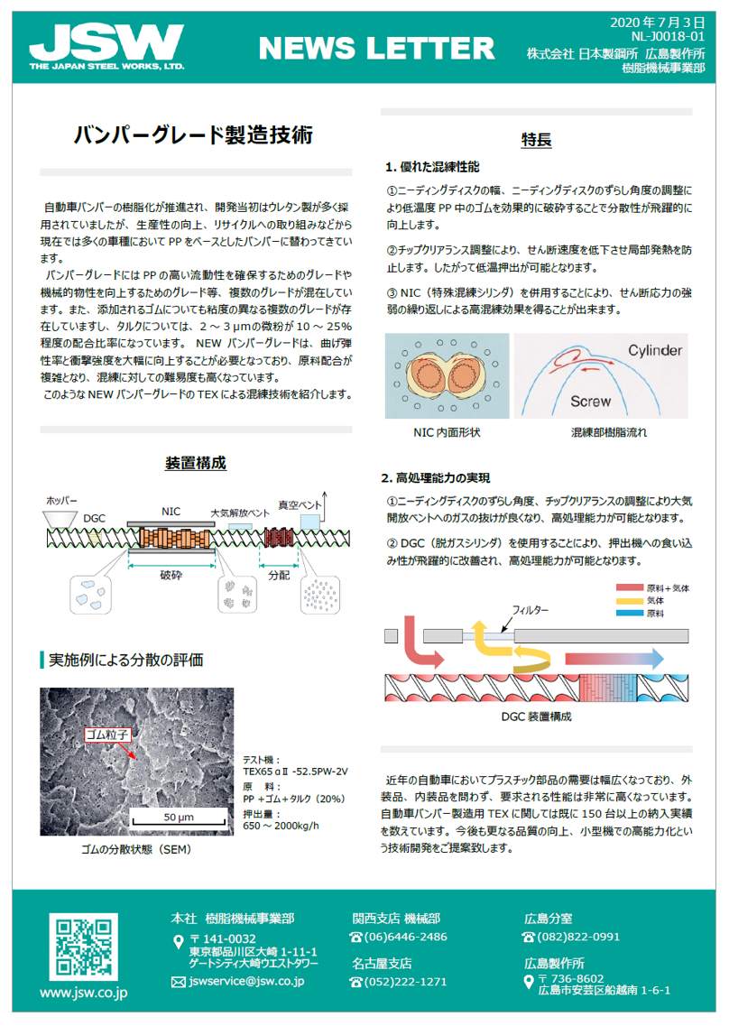【資料】バンパーグレード製造技術