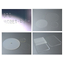 Examples of flat grinding processing technology for various materials used in precision machinery.