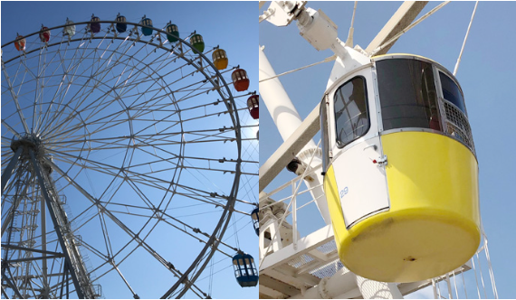 劣化塗装ツヤ復活コート剤の活用事例　※遊園地、公園の遊具等