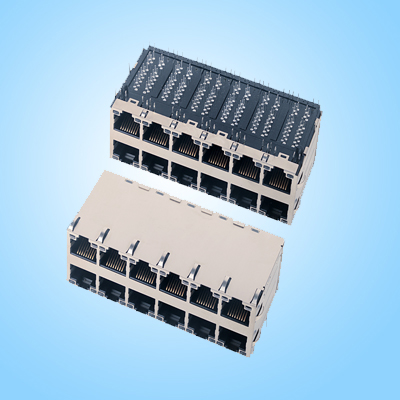 １２ポート　RJ45コネクタ　LED付
