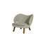 Pelican Chair with Buttons Ash Brown/3A Light Gray