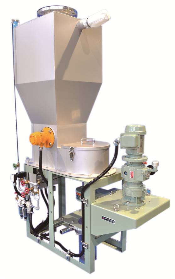 容積式粉体定量供給機「イートップ／サンフロー」